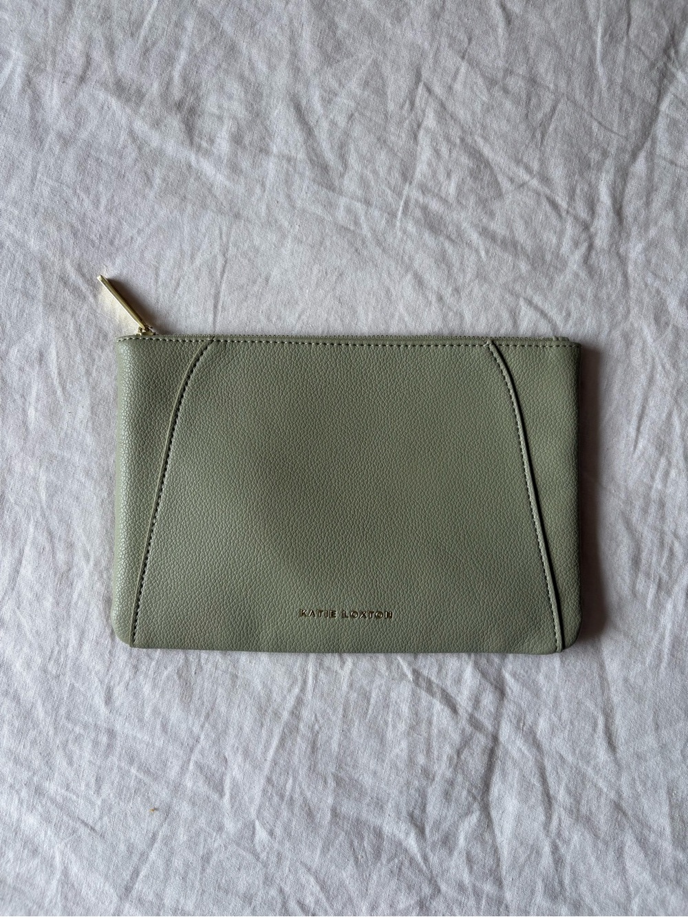 Katie Loxton Sage Pebbled Zip Clutch